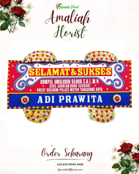 Papan Bunga Ucapan Selamat Lebeteng